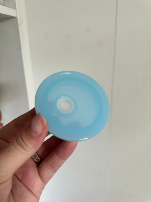 Blue acrylic lid